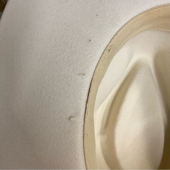 Lack Of Color Melodic Fedora Ivory White Wide-Brimmed Hat Revolve As Is main image 5